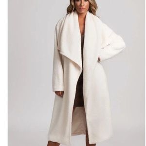 Meshki Long Teddy Coat